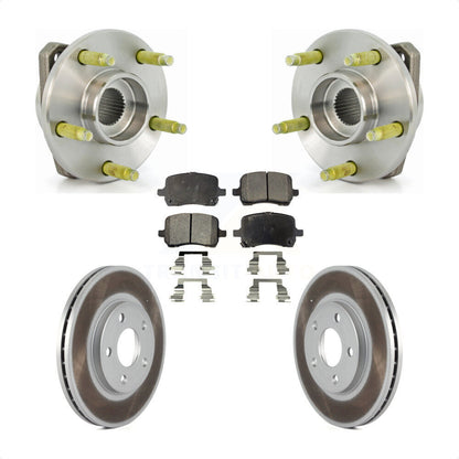 Hub Bearing Assembly Coated Disc Brake Rotor Pads Front Kit For Chevrolet Malibu