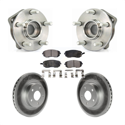 Hub Bearing Assembly Coated Brake Rotor Pads Front Kit For Subaru Impreza Legacy
