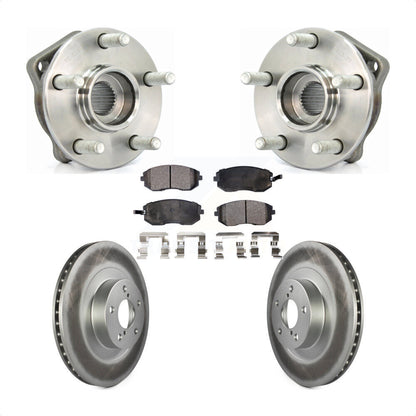Hub Bearing Coated Disc Brake Rotor Pad Front Kit For 2005 Subaru Outback Legacy