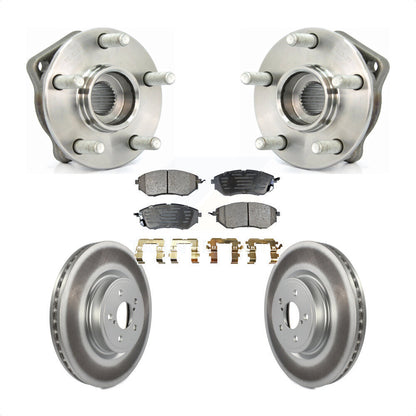 Hub Bearing Coated Brake Rotor Pads Front Kit For Subaru Outback Legacy Forester