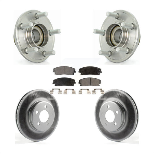 Hub Bearing Coat Brake Rotor Pad Front Kit For Dodge Chrysler 300 Charger Magnum