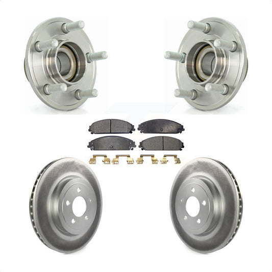 Hub Bearing Coat Brake Rotor Pad Front Kit For Dodge Chrysler 300 Charger Magnum