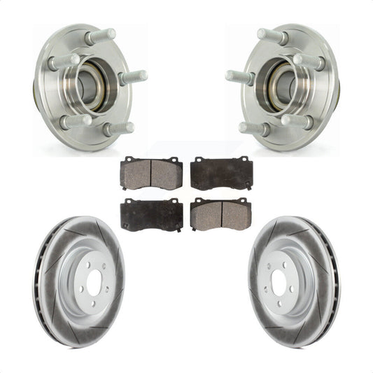 Hub Bearing Coat Brake Rotor Pad Front Kit For Dodge Chrysler 300 Charger Magnum