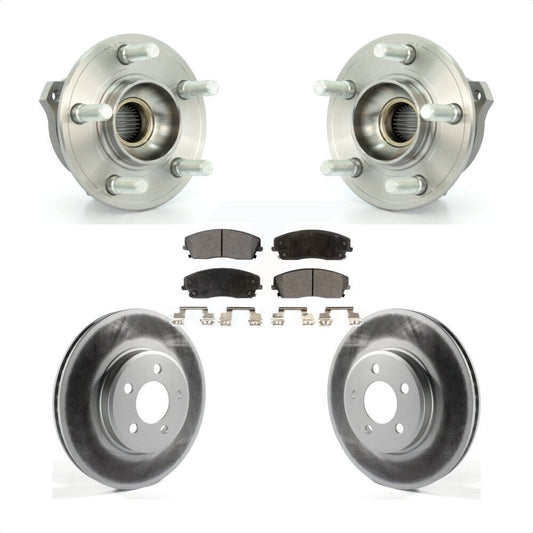 Hub Bearing Coat Brake Rotor Pad Front Kit For Dodge Charger Chrysler 300 Magnum