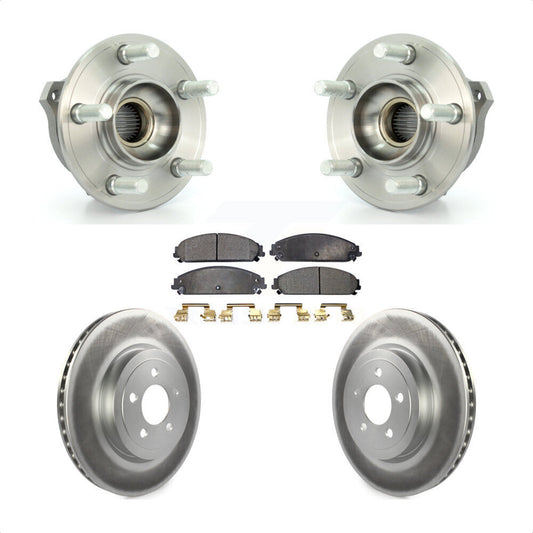 Hub Bearing Coat Brake Rotor Pad Front Kit For Dodge Chrysler 300 Charger Magnum