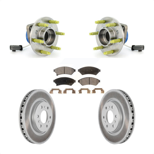 Hub Bearing Coated Brake Rotor Pad Front Kit For Pontiac Montana Chevrolet Buick