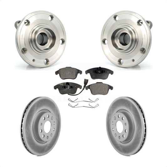 Hub Bearing Coat Brake Rotor Pads Front Kit For Volkswagen Tiguan Passat Audi Q3