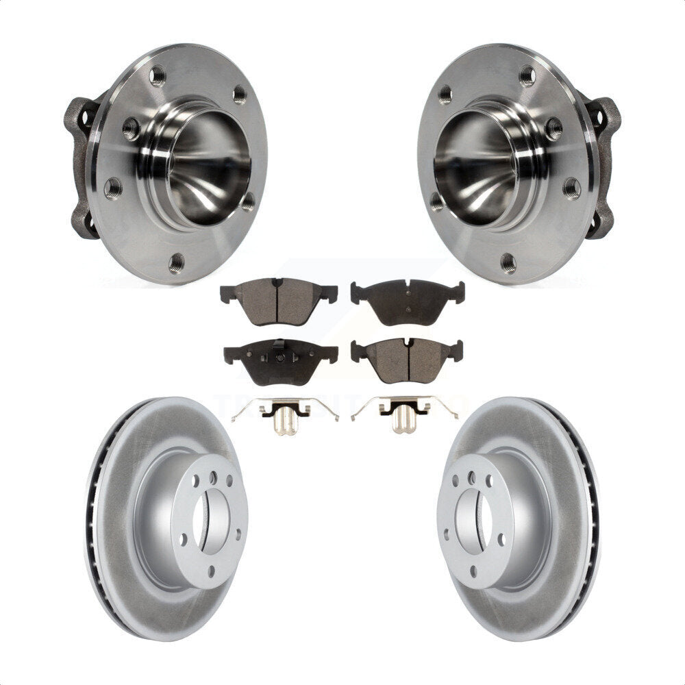 Hub Bearing Assembly Coat Brake Rotor Pads Front Kit For BMW 128i 328i 323i 325i