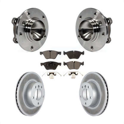 Hub Bearing Assembly Coat Brake Rotor Pads Front Kit For BMW 128i 328i 323i 325i