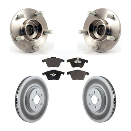 Hub Bearing Assembly Coated Disc Brake Rotor Pad Front Kit For Volvo S40 V50 C70