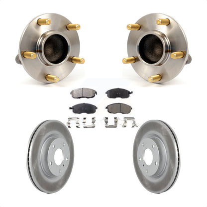 Hub Bearing Assembly Coat Brake Rotor Pad Front Kit For Nissan 350Z INFINITI G35