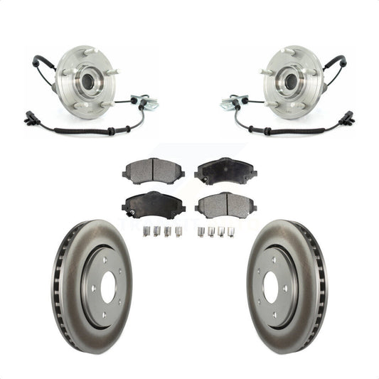 Hub Bearing Coat Brake Rotor Pad Front Kit For Dodge Grand Caravan Chrysler Town