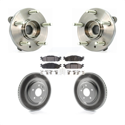 Hub Bearing Coat Brake Rotor Pads Front Kit For Ford Flex Taurus Lincoln MKT MKS
