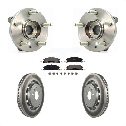 Hub Bearing Coat Brake Rotor Pads Front Kit For Ford Flex Taurus Lincoln MKT MKS