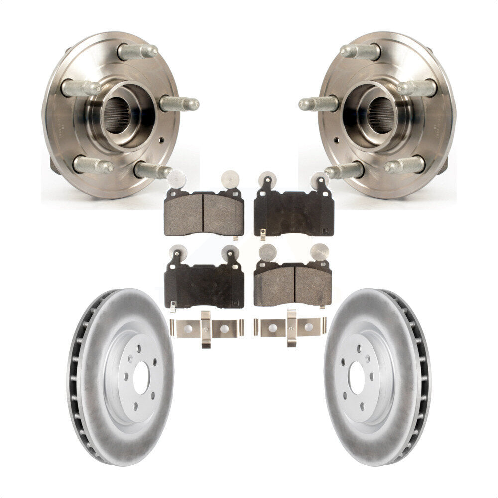 Hub Bearing Assembly Coated Disc Brake Rotor Pads Front Kit For Chevrolet Camaro