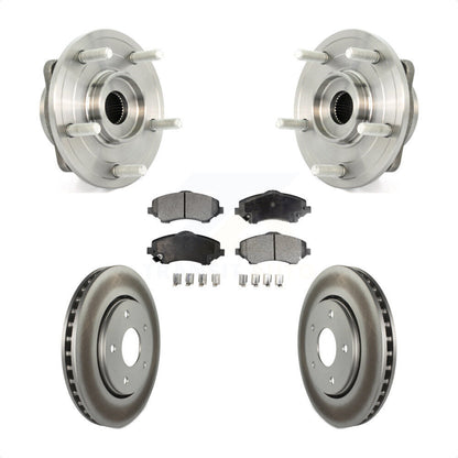 Hub Bearing Assembly Coated Disc Brake Rotor And Pad Front Kit For Dodge Journey
