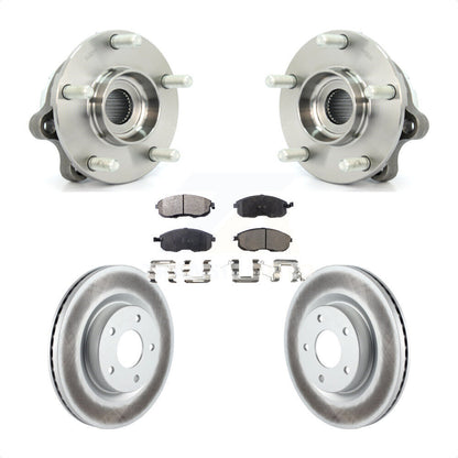 Hub Bearing Assembly Coated Disc Brake Rotor And Pad Front Kit For Nissan Altima