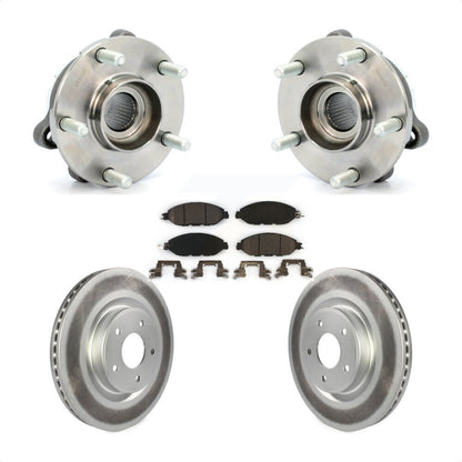 Hub Bearing Coat Brake Rotor Pad Front Kit For Nissan Pathfinder Murano INFINITI