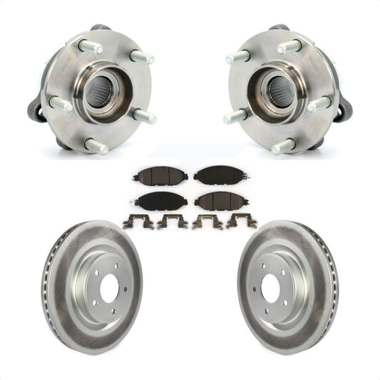 Hub Bearing Coat Brake Rotor Pad Front Kit For Nissan Pathfinder Murano INFINITI