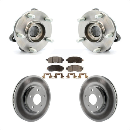 Hub Bearing Assembly Coated Disc Brake Rotor And Pad Front Kit For Nissan Altima