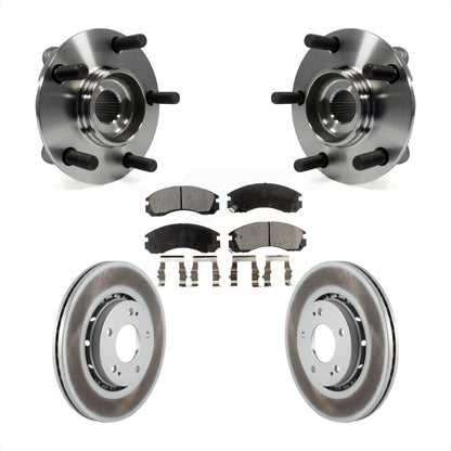 Hub Bearing Assembly Coated Disc Brake Rotor Pad Front Kit For Mitsubishi Lancer