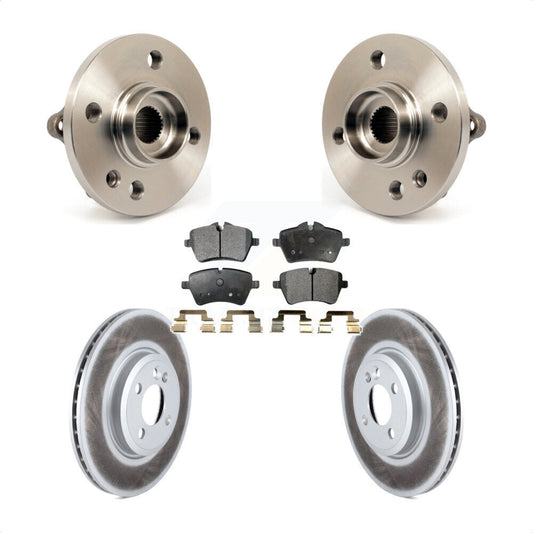 Hub Bearing Assembly Coated Disc Brake Rotors And Pads Front Kit For Mini Cooper
