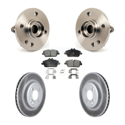 Hub Bearing Assembly Coated Disc Brake Rotors And Pads Front Kit For Mini Cooper