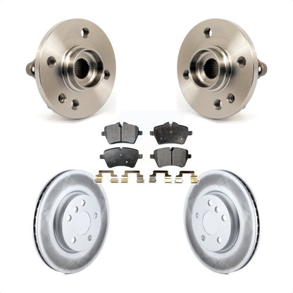 Hub Bearing Coated Disc Brake Rotor Pad Front Kit For 2014-2015 Mini Cooper 1.6L