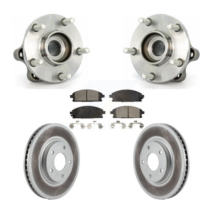 Hub Bearing Assembly Coated Brake Rotor Pad Front Kit For 2004-2009 Nissan Quest