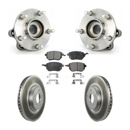 Hub Bearing Assembly Coat Brake Rotor Pads Front Kit For 2003-2004 Nissan Murano