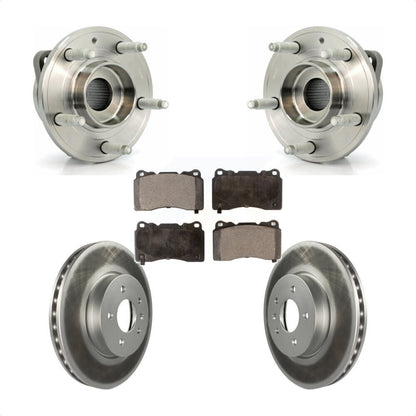 Hub Bearing Assembly Coated Disc Brake Rotor And Pads Front Kit For Cadillac ATS