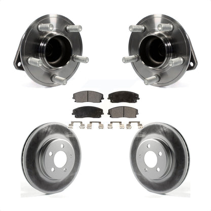 Hub Bearing Coated Disc Brake Rotor Pad Front Kit For Dodge Charger Chrysler 300