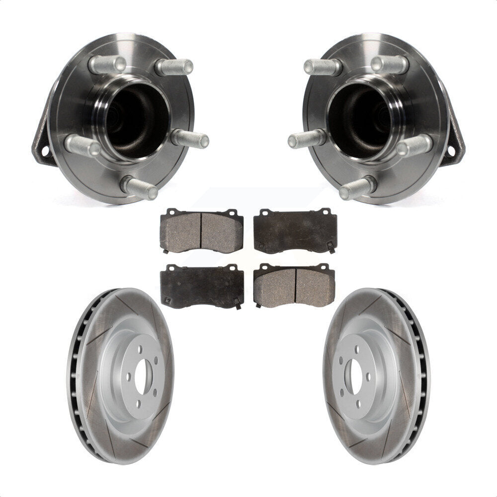 Hub Bearing Coat Brake Rotor Pad Front Kit For Dodge Charger Challenger Chrysler