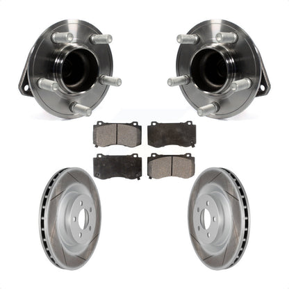 Hub Bearing Coat Brake Rotor Pad Front Kit For Dodge Charger Challenger Chrysler