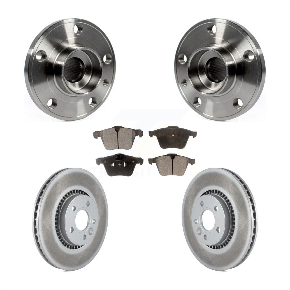 Hub Bearing Coat Brake Rotor Pads Front Kit For Volvo XC70 S60 V60 S80 Cross V70