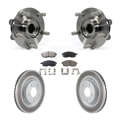 Hub Bearing Assembly Coated Disc Brake Rotors And Pads Front Kit For Nissan Juke