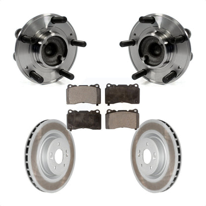 Hub Bearing Assembly Coated Brake Rotor Pads Front Kit For Hyundai Genesis Coupe