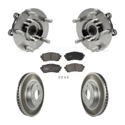 Hub Bearing Assembly Coated Disc Brake Rotors And Pads Front Kit For Mazda 6