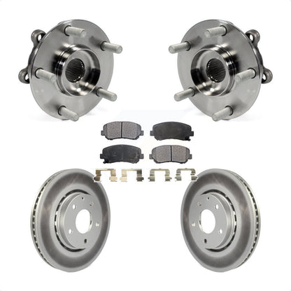 Hub Bearing Assembly Coated Disc Brake Rotors And Pads Front Kit For Mazda CX-5