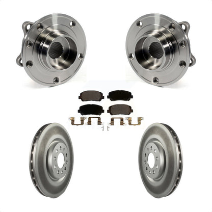 Hub Bearing Assembly Coated Disc Brake Rotor And Pads Front Kit For Chrysler 200