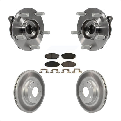 Hub Bearing Assembly Coated Brake Rotor And Pad Front Kit For Mazda 3 CX-3 Sport