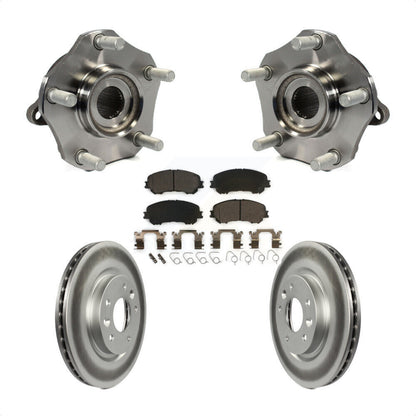 Hub Bearing Coated Disc Brake Rotor Pad Front Kit For Nissan Rogue Sport Qashqai