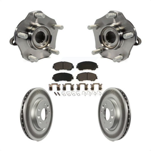 Hub Bearing Coated Disc Brake Rotor Pad Front Kit For Nissan Rogue Sport Qashqai