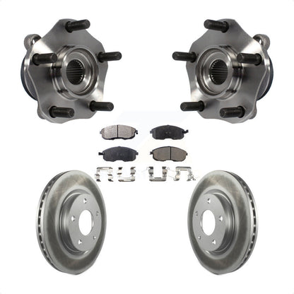 Hub Bearing Assembly Coated Disc Brake Rotor And Pad Front Kit For Nissan Sentra