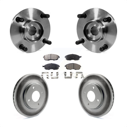 Hub Bearing Assembly Coated Disc Brake Rotor Pad Front Kit For Nissan Versa Cube