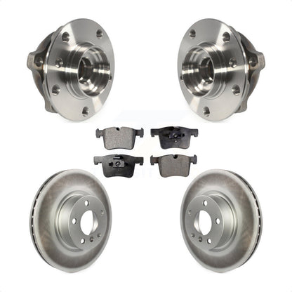 Hub Bearing Assembly Coated Disc Brake Rotors And Pads Front Kit For BMW X3 X4
