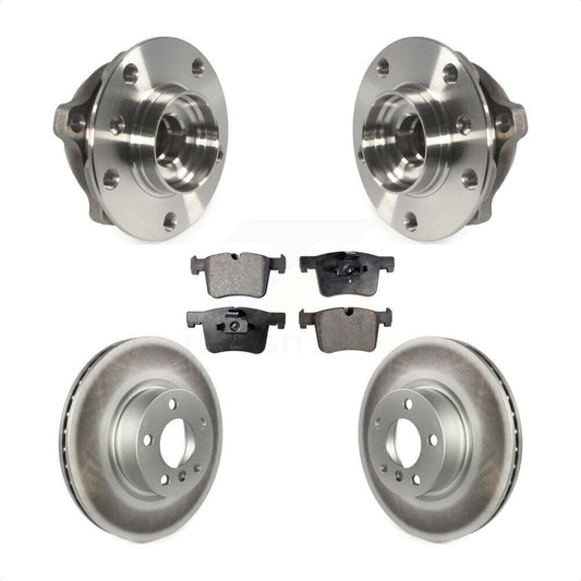 Hub Bearing Assembly Coated Disc Brake Rotors And Pads Front Kit For BMW X3 X4