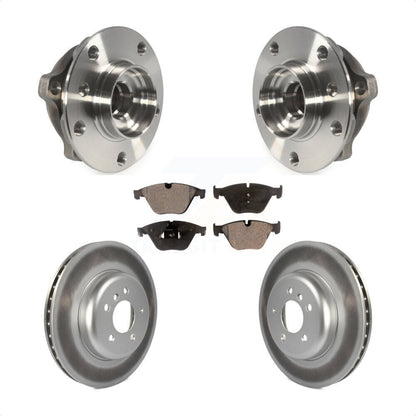 Hub Bearing Coated Brake Rotor Pads Front Kit For BMW 535i xDrive 535d 640i Gran