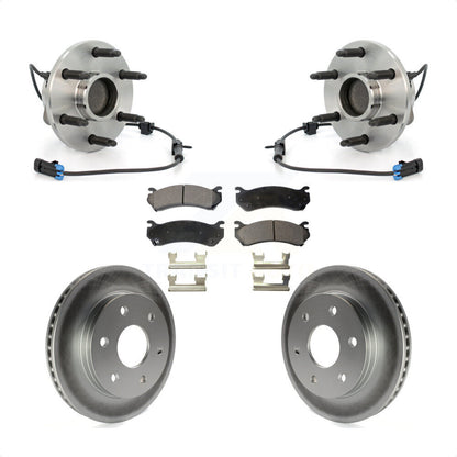 Hub Bearing Coated Brake Rotor Pads Front Kit For Chevrolet Astro GMC Safari RWD