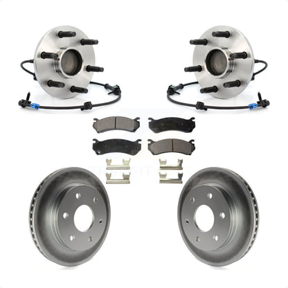 Hub Bearing Coated Brake Rotor Pad Front Kit For Chevrolet GMC Silverado 1500 XL